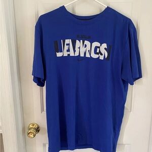 Nike Mens Rare Blue Lebron James Name Dri Fit Basketball Casual Tshirt Sz L